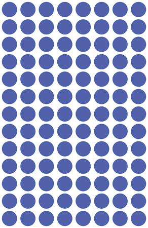 Etikett, 8 mm, kör, eltávolítható, AVERY ZWECKFORM, indigókék, 416 etikett/csomag